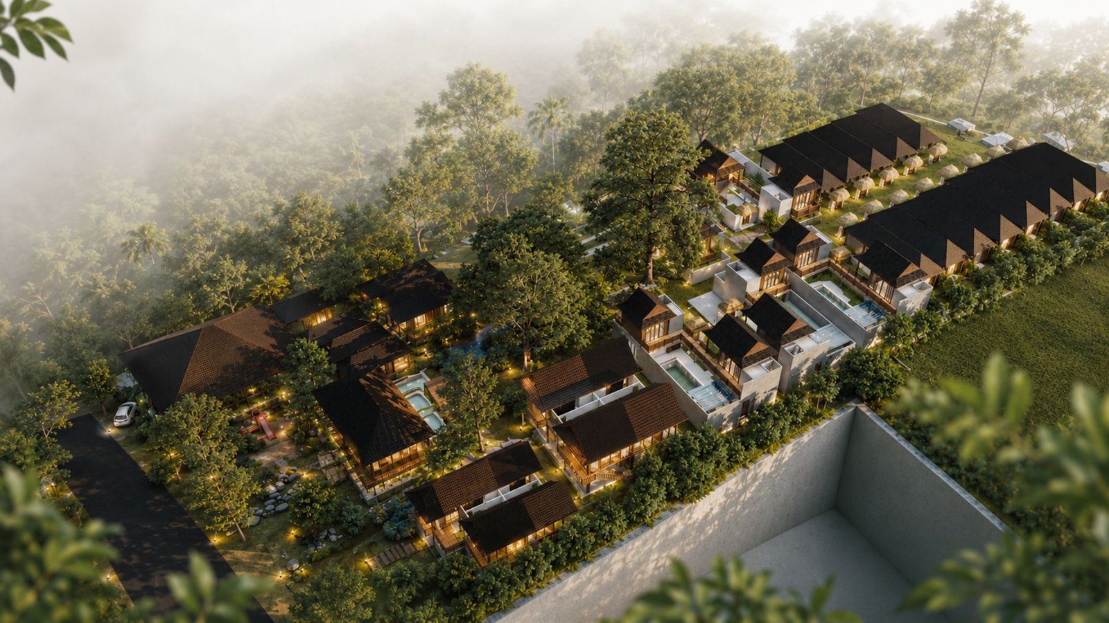 Terra Eden Bali Aerial View